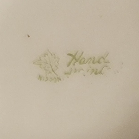 Vintage Antique Hand Painted Japanese Iris Urn Vase - Picture 7 of 7